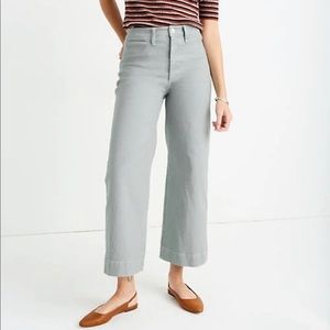 [Madewell] Curvy Slim Emmett Wide-Leg Crop Pants